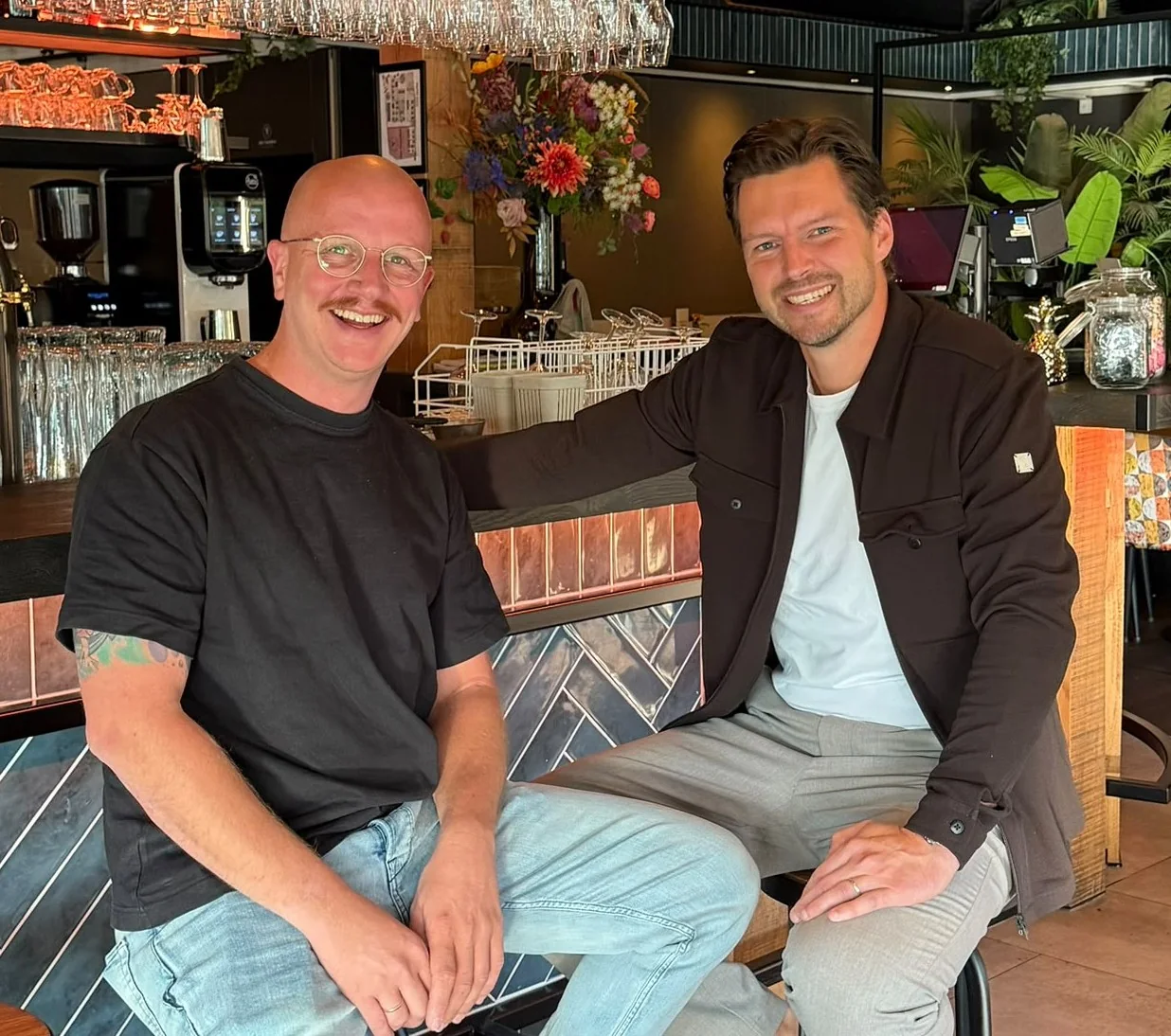 Arno van Santen (links) en Rico Wolven (rechts)